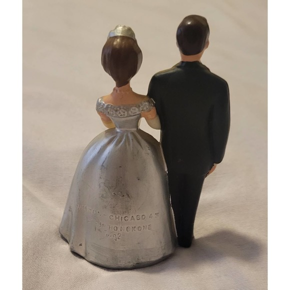 1950s Wilton Silver 25th Anniversary Cake Topper - Picture 2 of 4